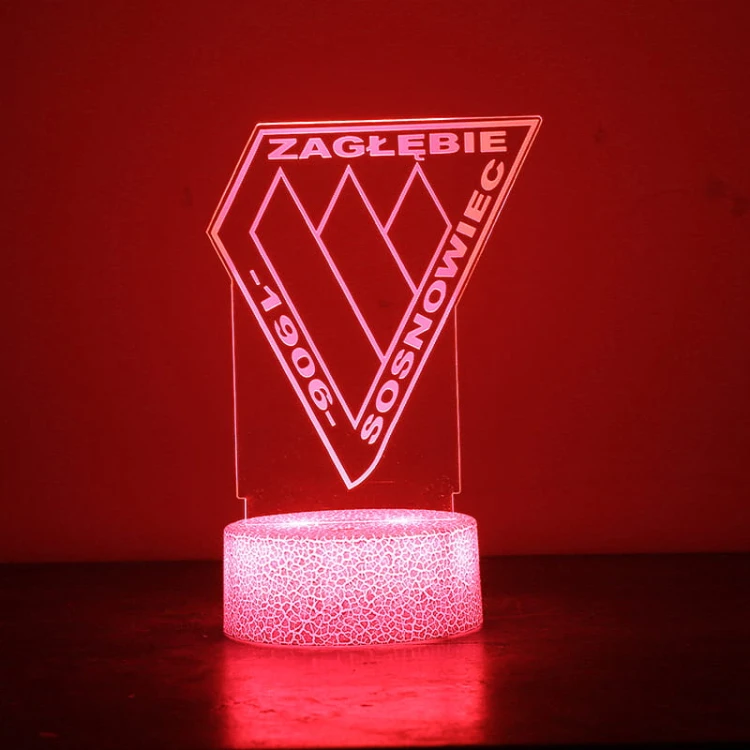 Zagłębie Sosnowiec – lampka 3D LED dla prawdziwego kibica