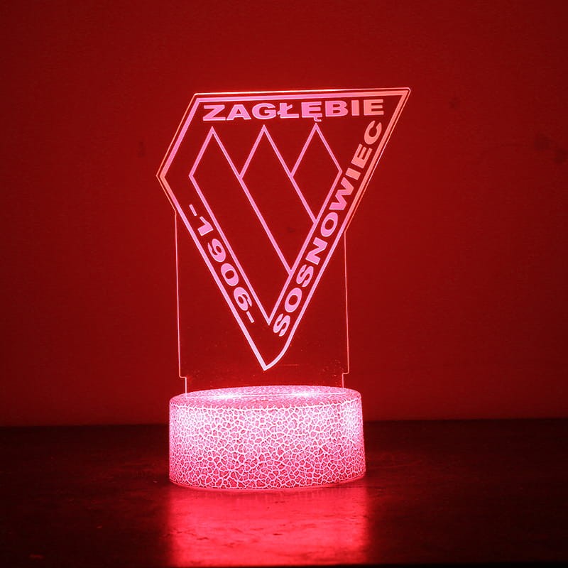 Zagłębie Sosnowiec – lampka 3D LED dla prawdziwego kibica
