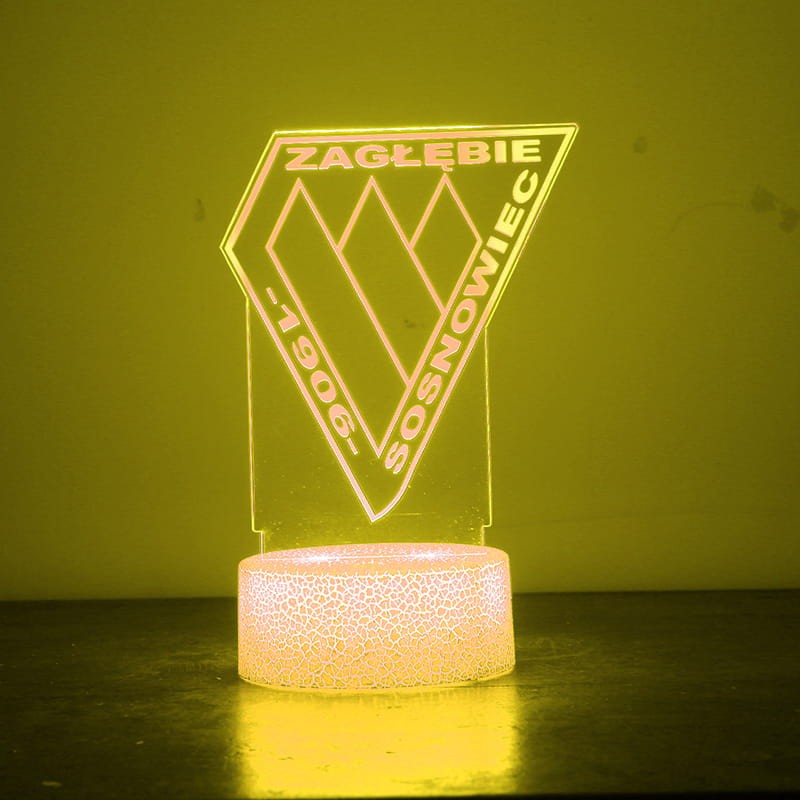 Zagłębie Sosnowiec – lampka 3D LED dla prawdziwego kibica