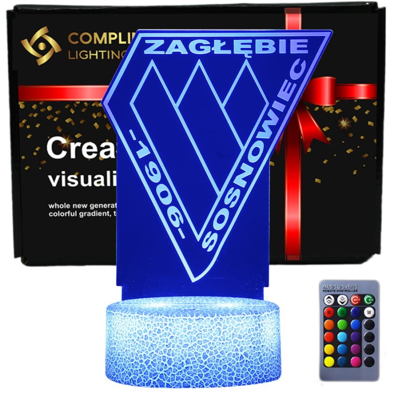 Zagłębie Sosnowiec – lampka 3D LED dla prawdziwego kibica