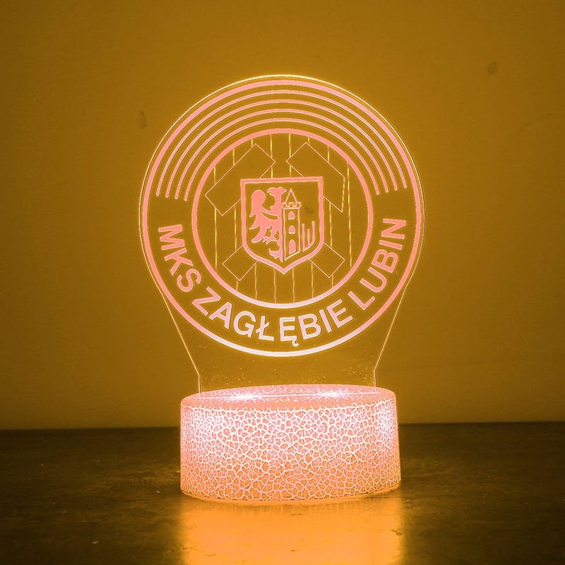 Zagłębie Lubin 3D LED – nocna lampka dla fanów klubu.