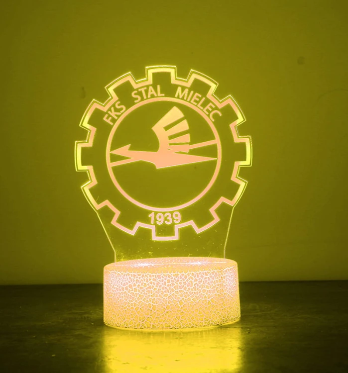 Stal Mielec – lampka 3D LED dla wiernego kibica biało-niebieskich