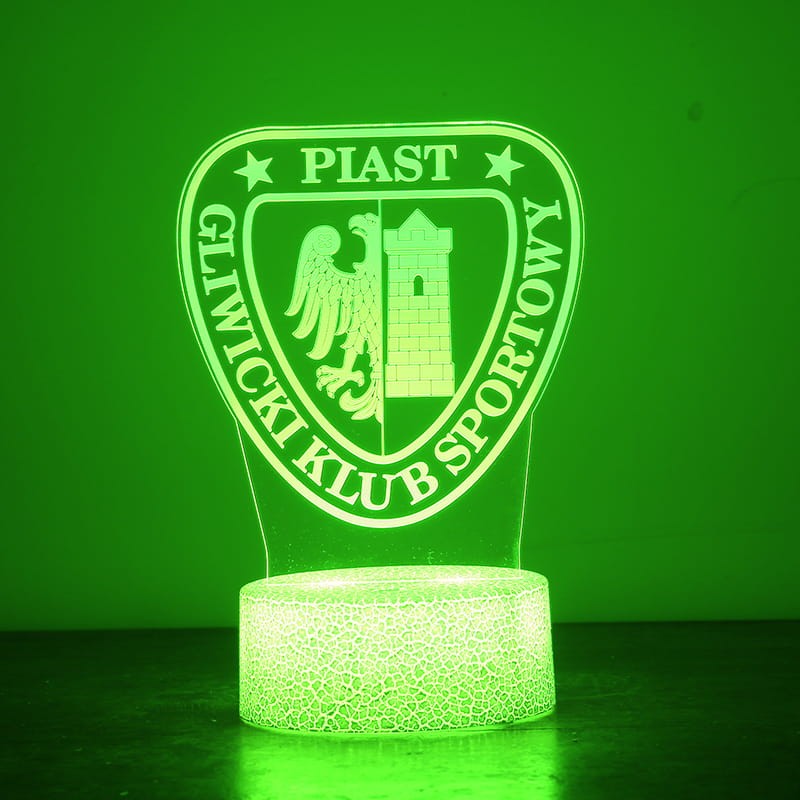 Piast Gliwice – lampka 3D LED, która rozświetli pokój każdego kibica