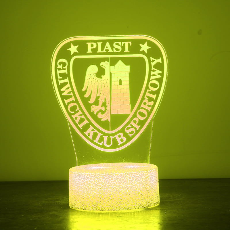 Piast Gliwice – lampka 3D LED, która rozświetli pokój każdego kibica
