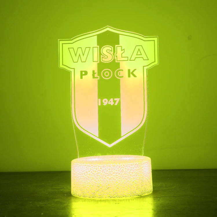 Lampka 3D USB Wisła Płock – 16 kolorów LED.