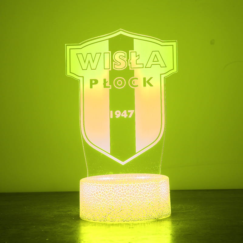 Lampka 3D USB Wisła Płock – 16 kolorów LED.
