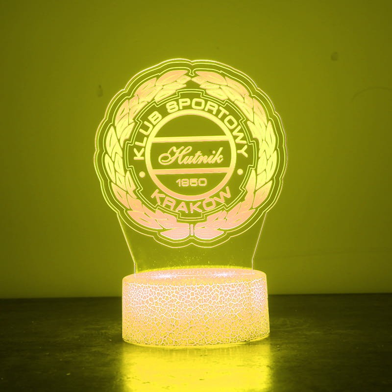 Piłkarska lampka 3D Hutnik Kraków – stylowy gadżet dla fana ligi polskiej.