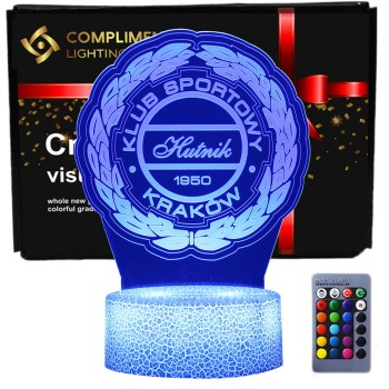 Lampka Nocna 3D Liga polska piłka nożna Hutnik Kraków
