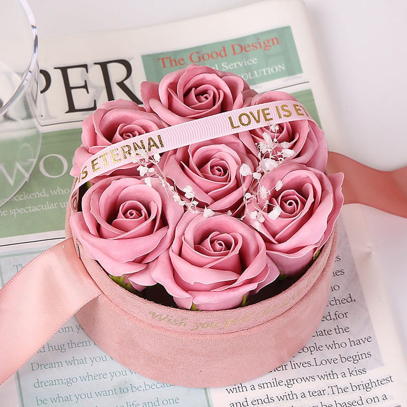 Francuskie kwiaty mydlane na walentynki