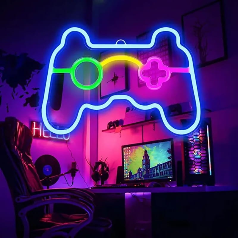 Neon LED GAME PAD – nowoczesna dekoracja dla gracza