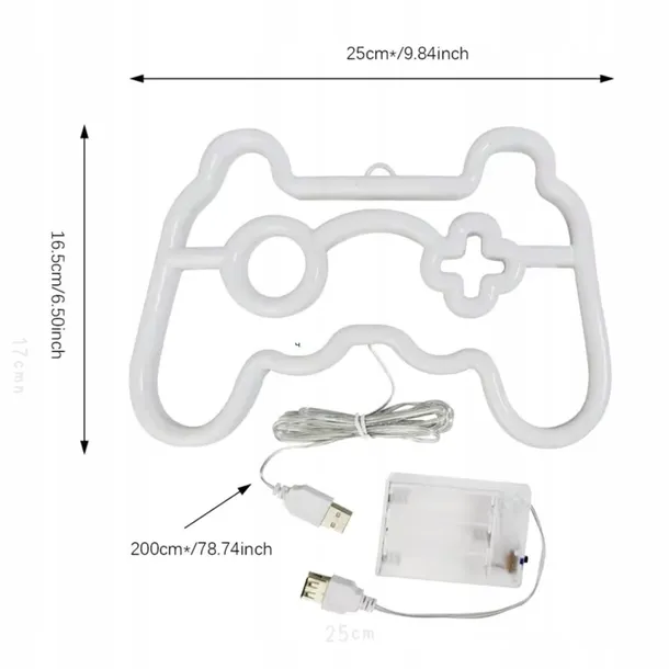 Neon LED GAME PAD – nowoczesna dekoracja dla gracza