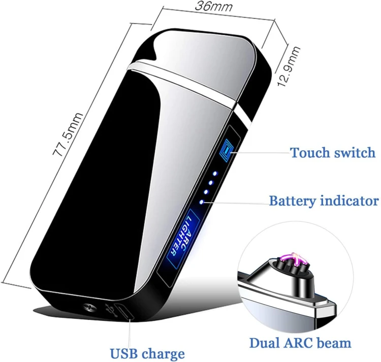 Zapalniczka Plazmowa Premium Dotykowa USB 3 generacji