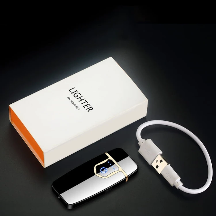 Zapalniczka Żarowa HQ Elektryczna Dotykowa USB srebrnа