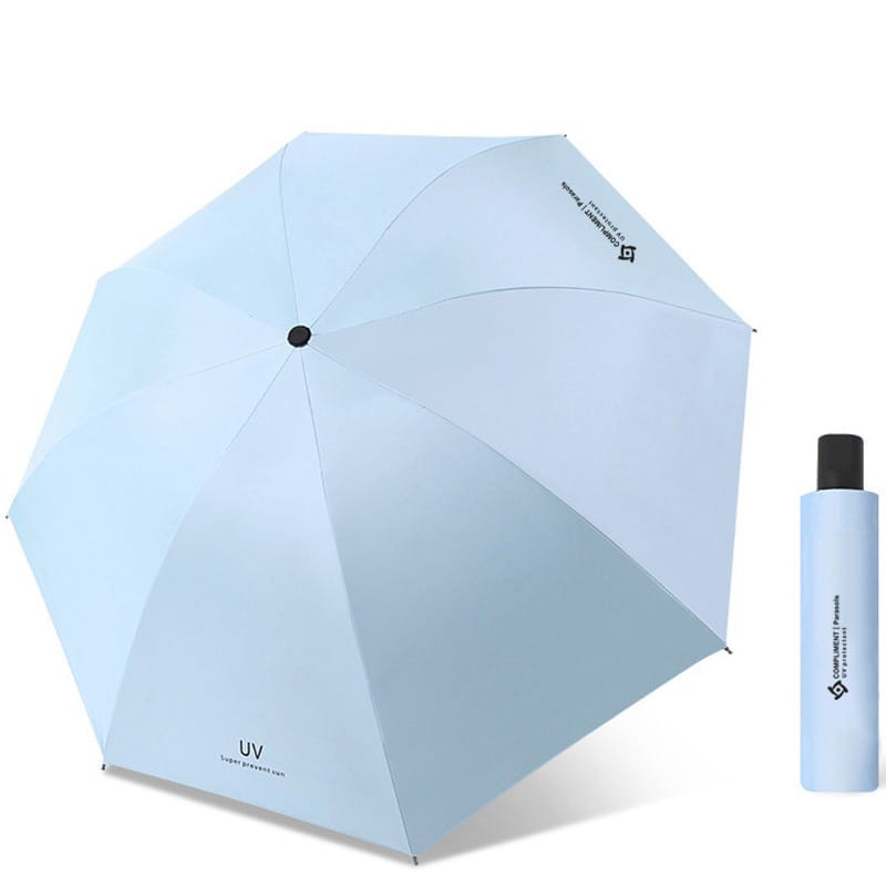 Automatyczny składany parasol parasolka niebieski  I Ochrona UV 50+