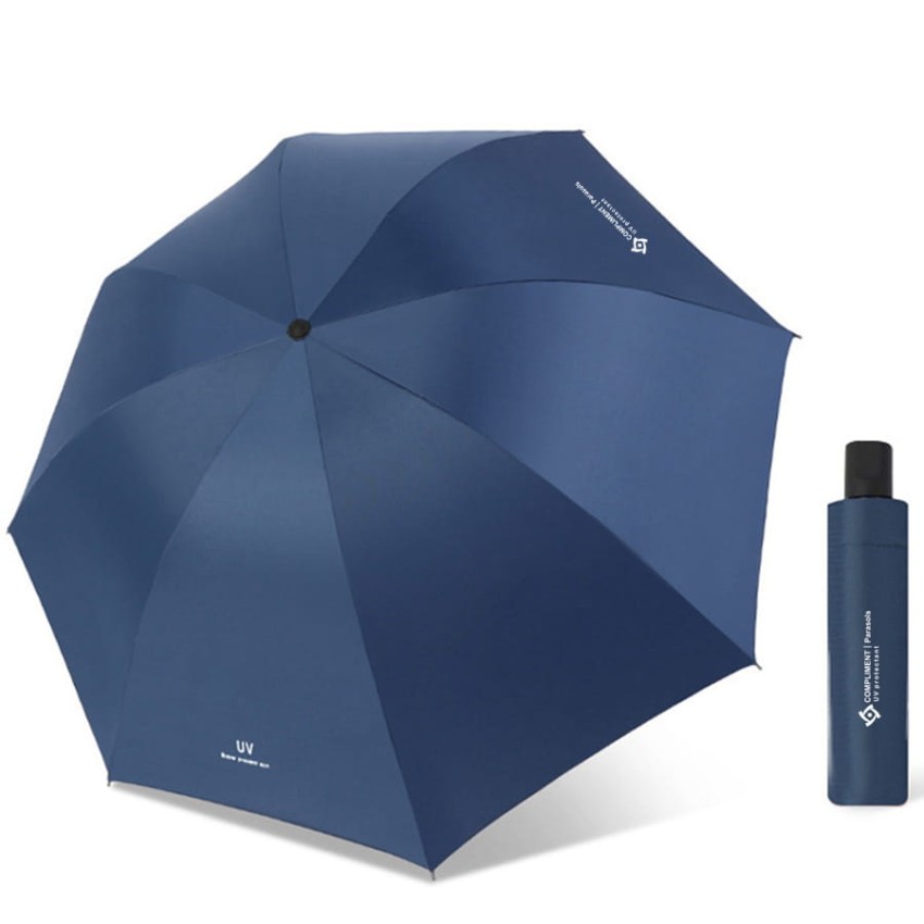 Automatyczny składany parasol parasolka granatowa I Ochrona UV 50+