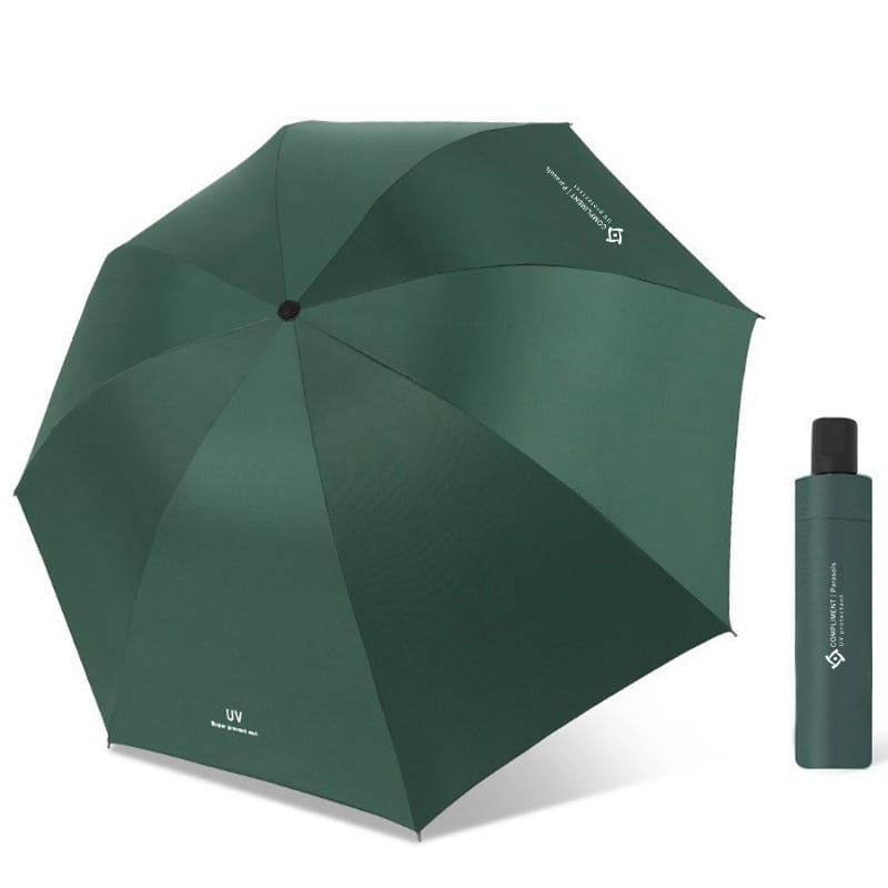 Automatyczny składany parasol parasolka zielona  I Ochrona UV 50+