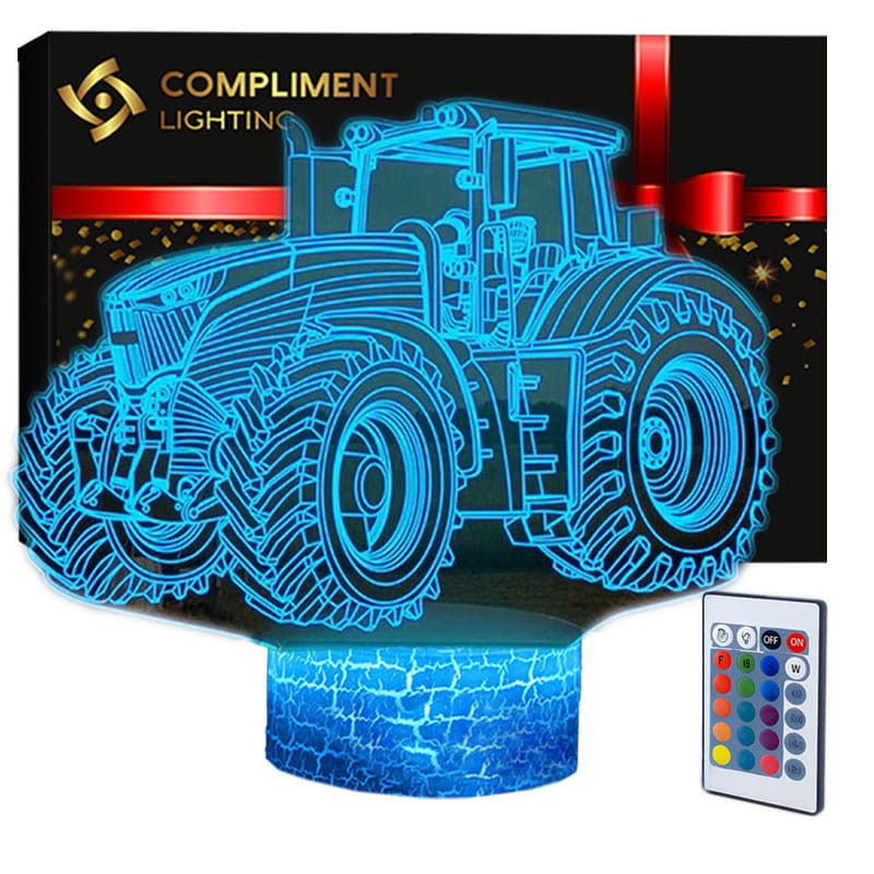 Lampka LED Traktor – oryginalny prezent urodzinowy dla chłopca.