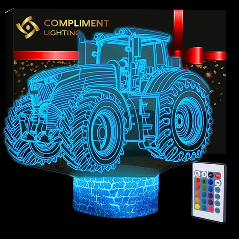 Lampka LED Traktor – oryginalny prezent urodzinowy dla chłopca.