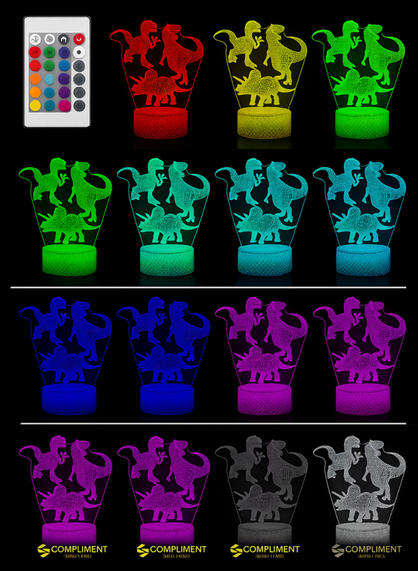 Lampka Nocna 3D lampa do wizualizacji 3D Dinozaury Park Jurajski