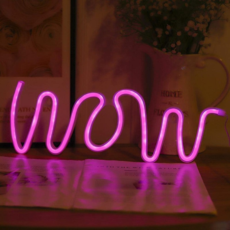 Neon LED „WOW” – mocny akcent do wnętrza!