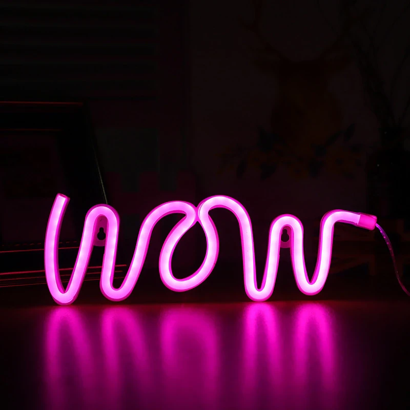 Neon LED „WOW” – mocny akcent do wnętrza!