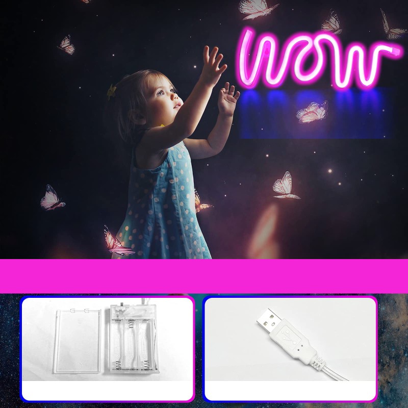 Neon LED „WOW” – mocny akcent do wnętrza!