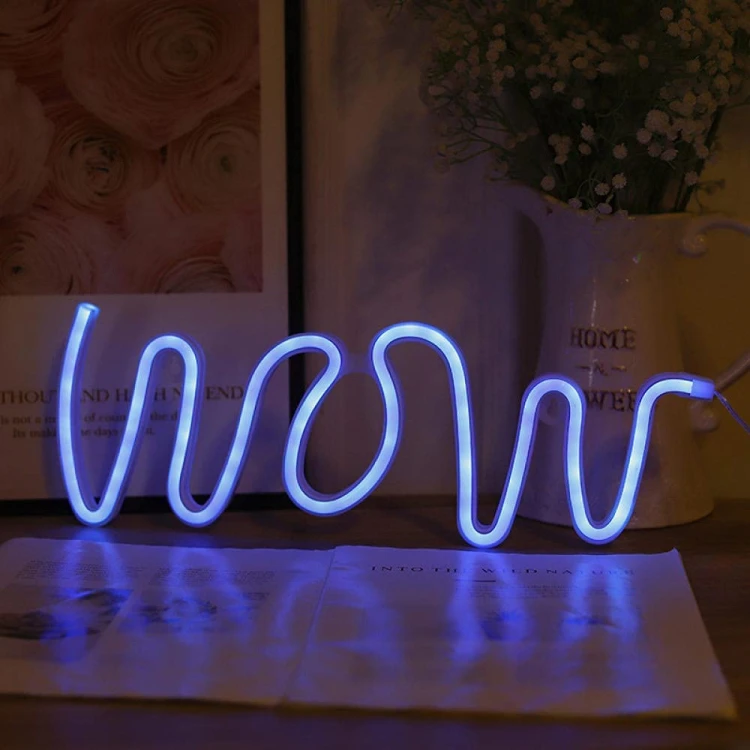 Neon LED „WOW” – mocny akcent do wnętrza!