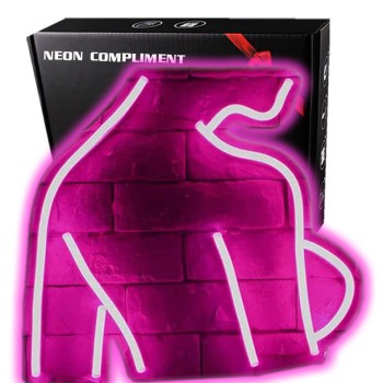 Neon LED Baterie/USB Na ścianę kobieta postać