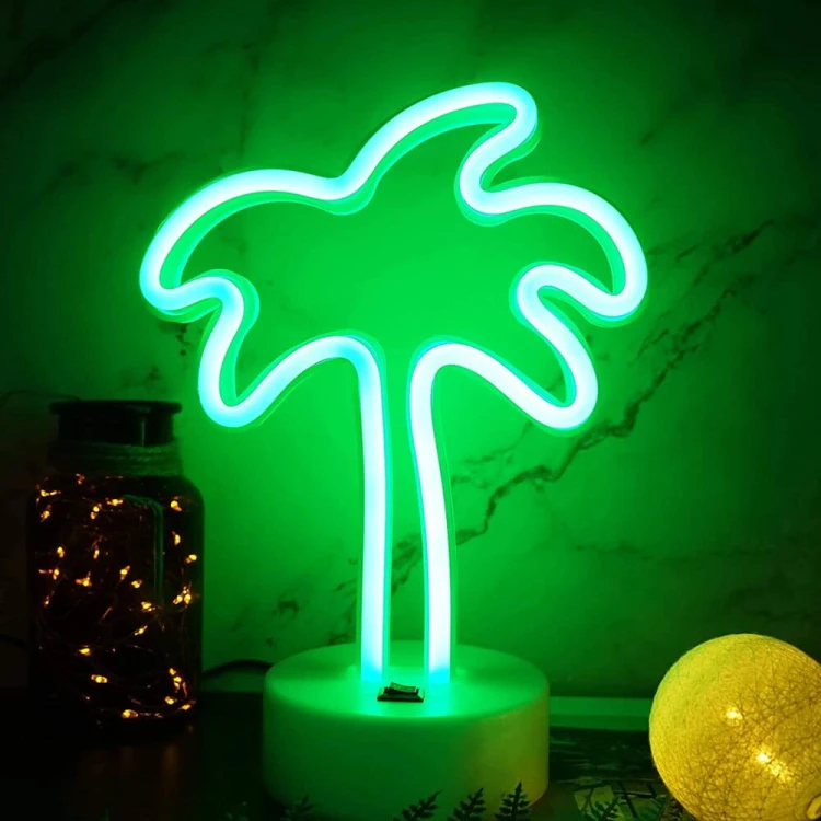 Neon LED „Palma” – tropikalny klimat w Twoim wnętrzu! USB/baterie