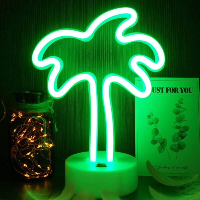 Neon LED „Palma” – tropikalny klimat w Twoim wnętrzu! USB/baterie