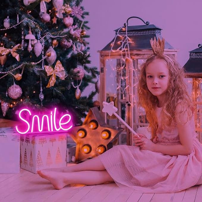Neon LED „Smile” – różowe światło uśmiechu każdego dnia!