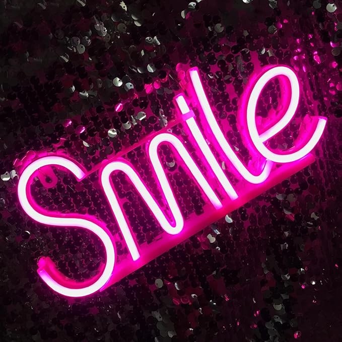 Neon LED „Smile” – różowe światło uśmiechu każdego dnia!