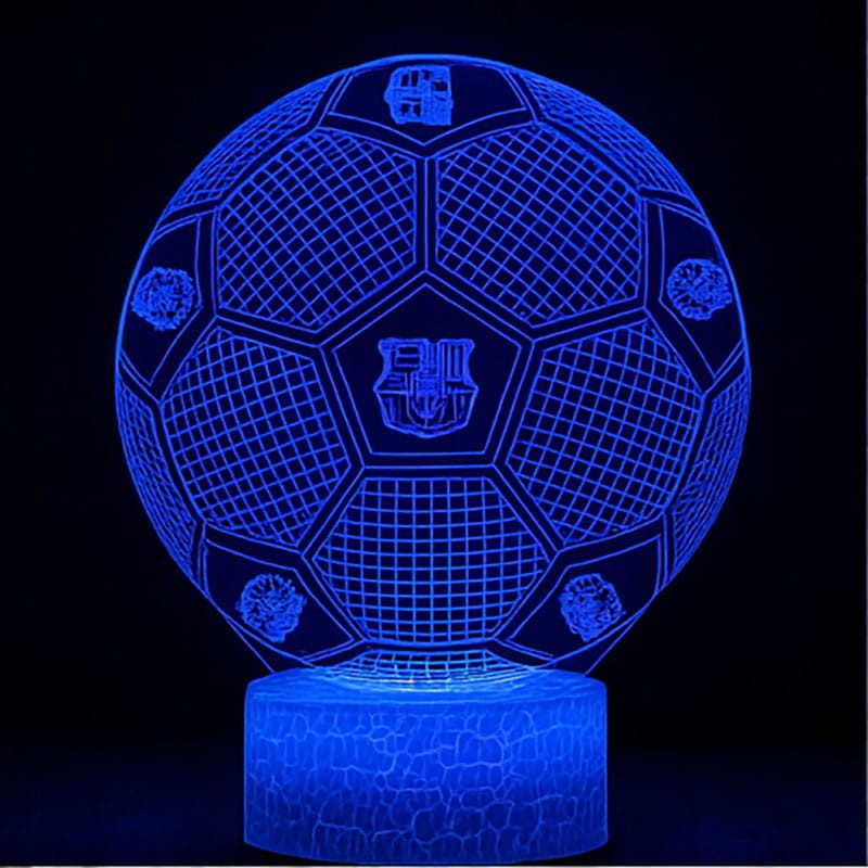 Lampka nocna Personal 3D Lamp LED USB pilot piłka nożna FC Barcelona