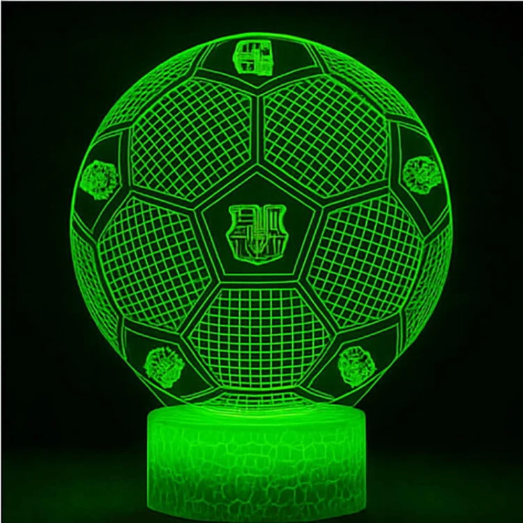 Lampka nocna Personal 3D Lamp LED USB pilot piłka nożna FC Barcelona