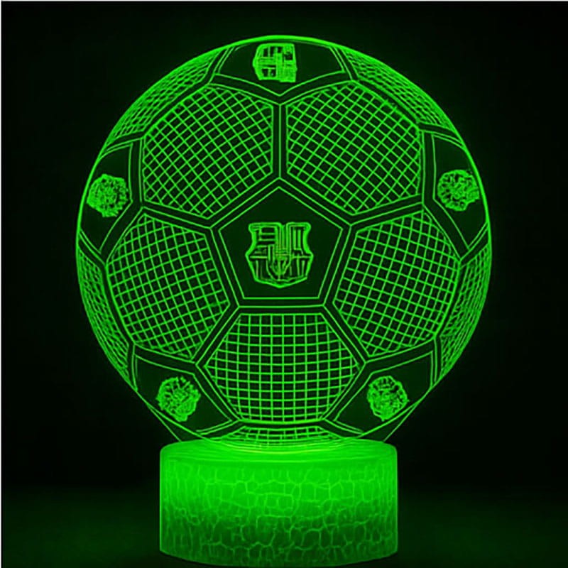 Lampka nocna Personal 3D Lamp LED USB pilot piłka nożna FC Barcelona