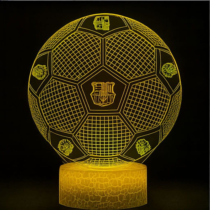 Lampka nocna Personal 3D Lamp LED USB pilot piłka nożna FC Barcelona