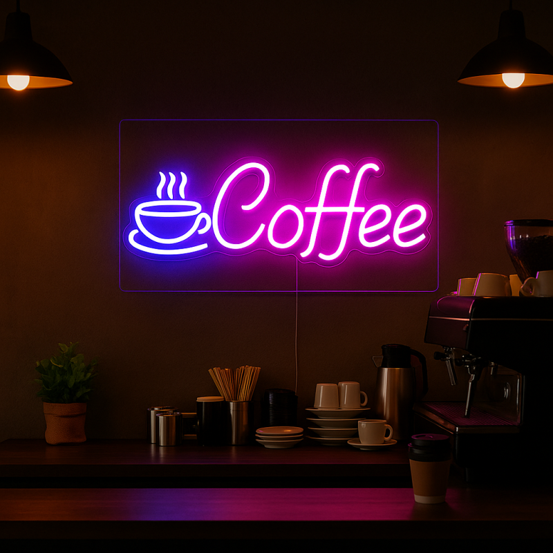 Neon „COFFEE” 42×22 cm – idealny do kawiarni