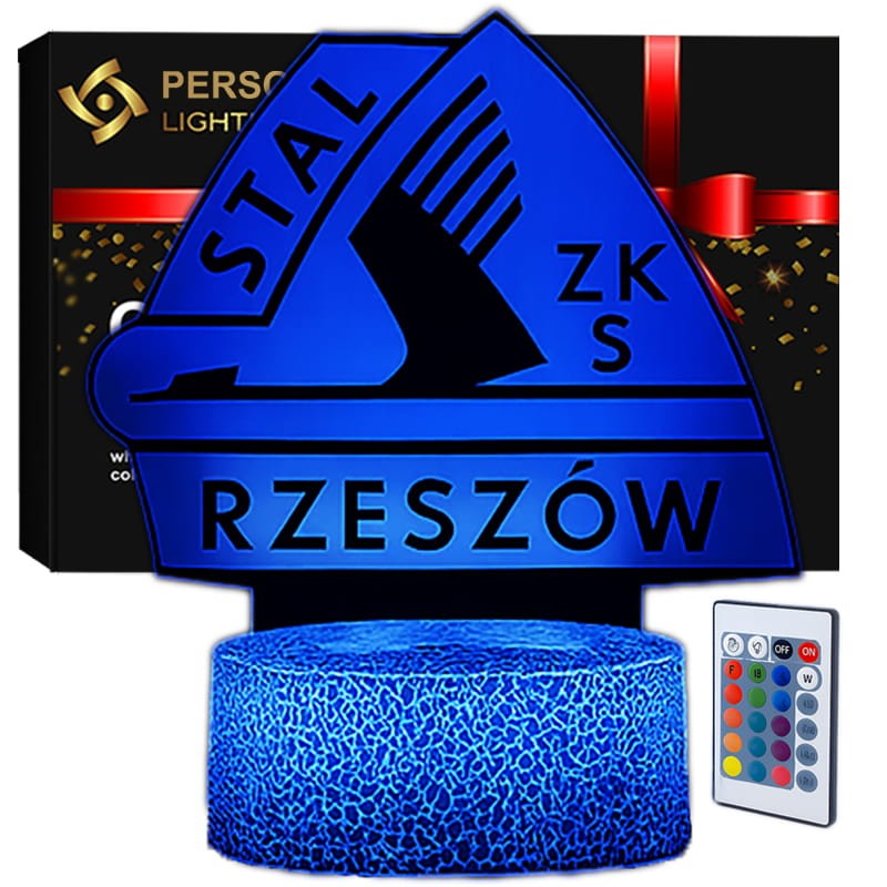 Lampka Nocna 3D lampa Liga polska piłka nożna Stal Rzeszów