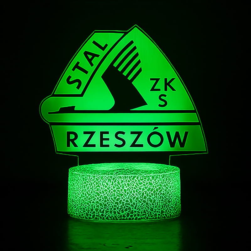 Stal Rzeszów – lampka 3D LED dla kibica biało-niebieskich