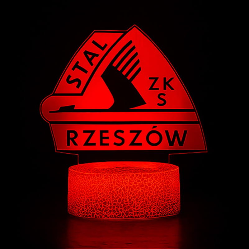 Stal Rzeszów – lampka 3D LED dla kibica biało-niebieskich