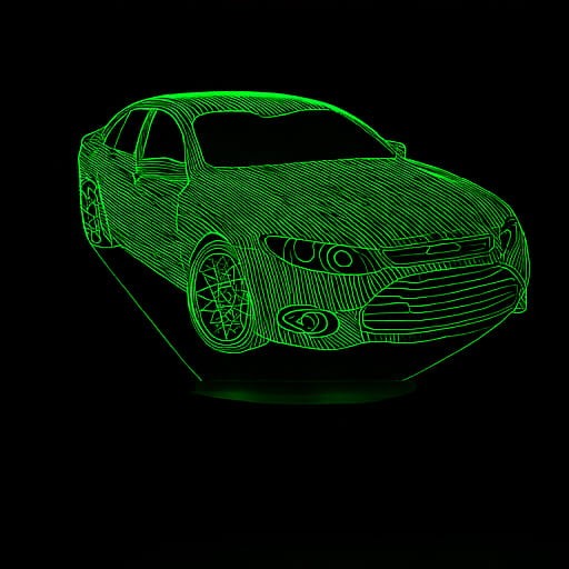 Lampka nocna 3D led usb Samochód Auto Car