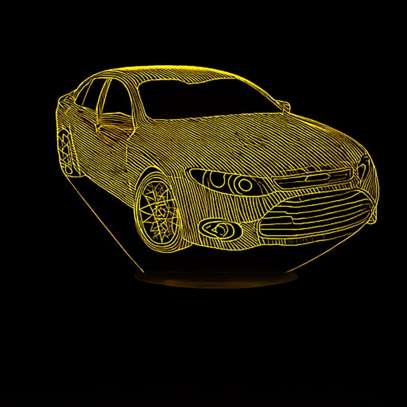 Lampka nocna 3D led usb Samochód Auto Car
