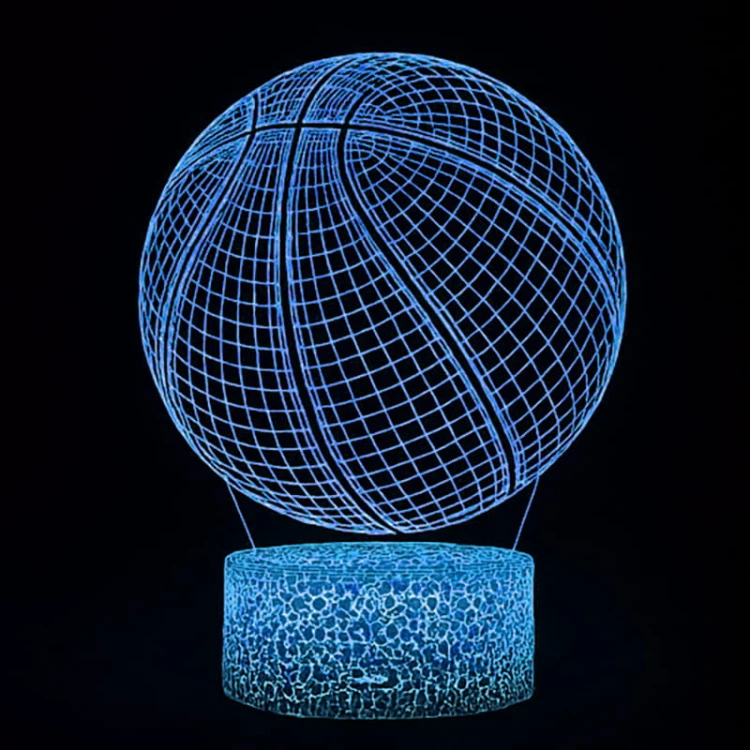 Lampka Nocna 3D lampa do wizualizacji 3D Basketball Koszykówka