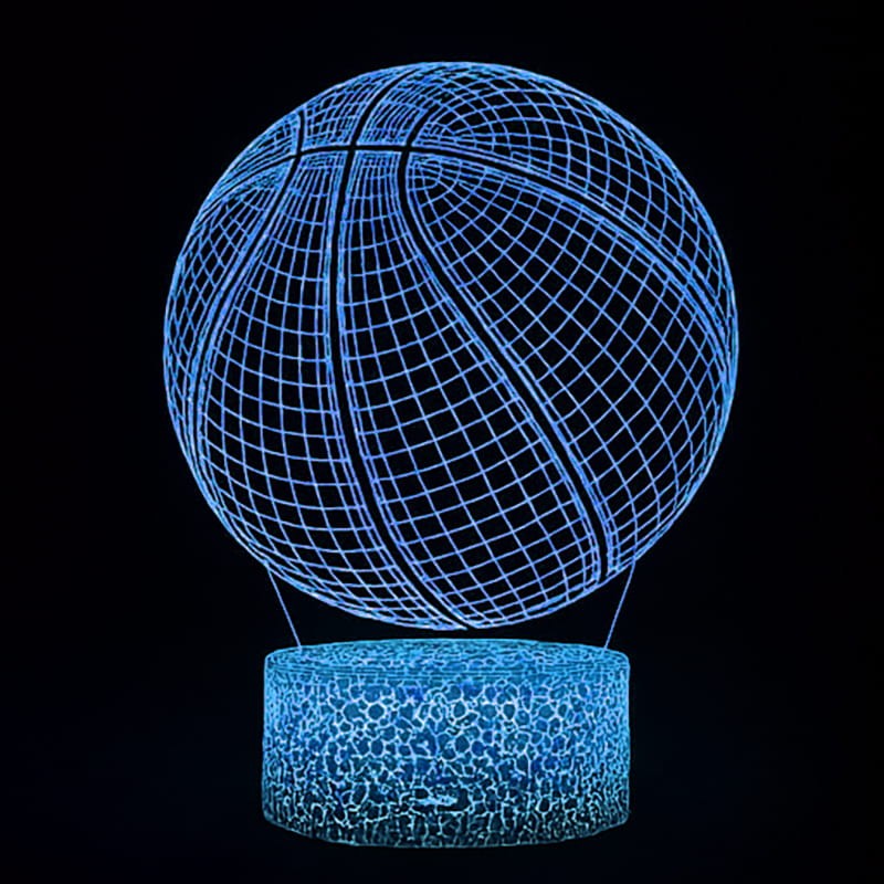 Lampka Nocna 3D lampa do wizualizacji 3D Basketball Koszykówka