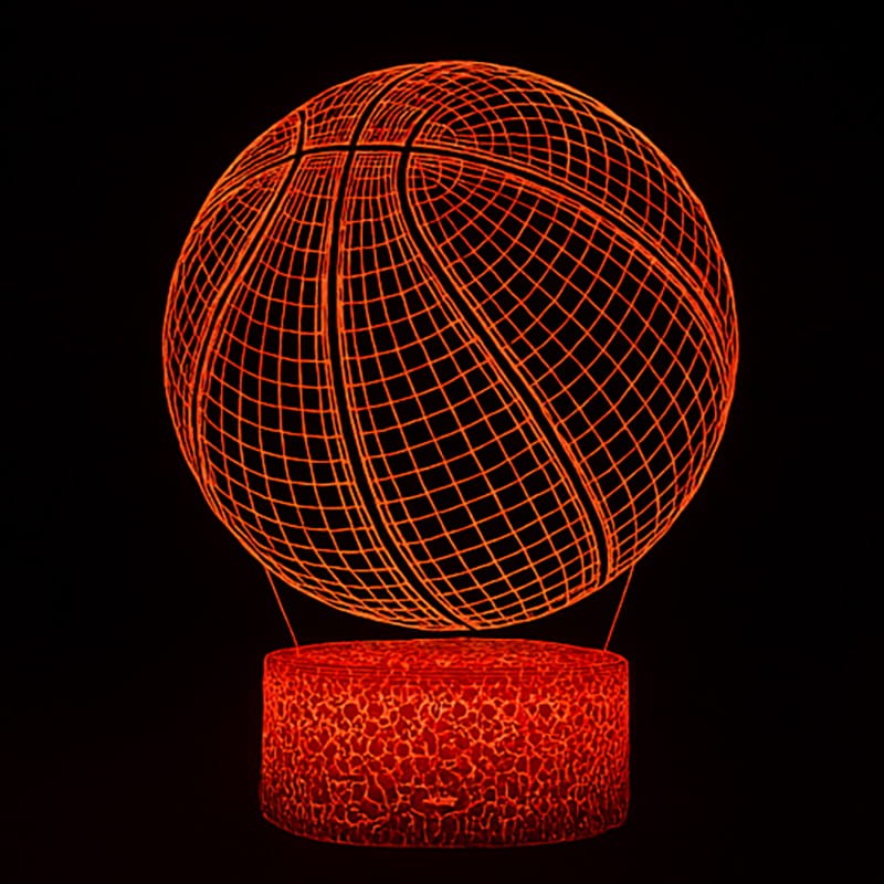 Lampka Nocna 3D lampa do wizualizacji 3D Basketball Koszykówka