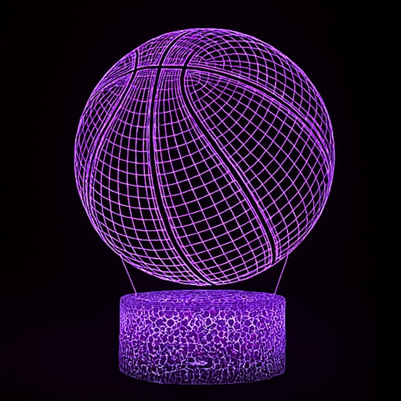 Lampka Nocna 3D lampa do wizualizacji 3D Basketball Koszykówka