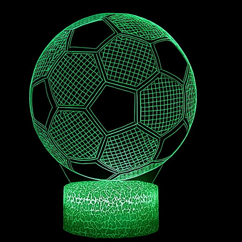 Prezent dla fana futbolu Lampka 3D