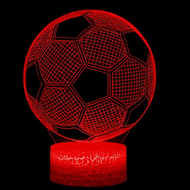 Lampka nocna 3D LED – piłka z pilotem