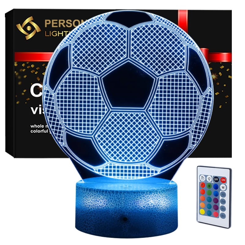 Lampka nocna Personal 3D Lamp LED USB pilot  Piłka nożna 