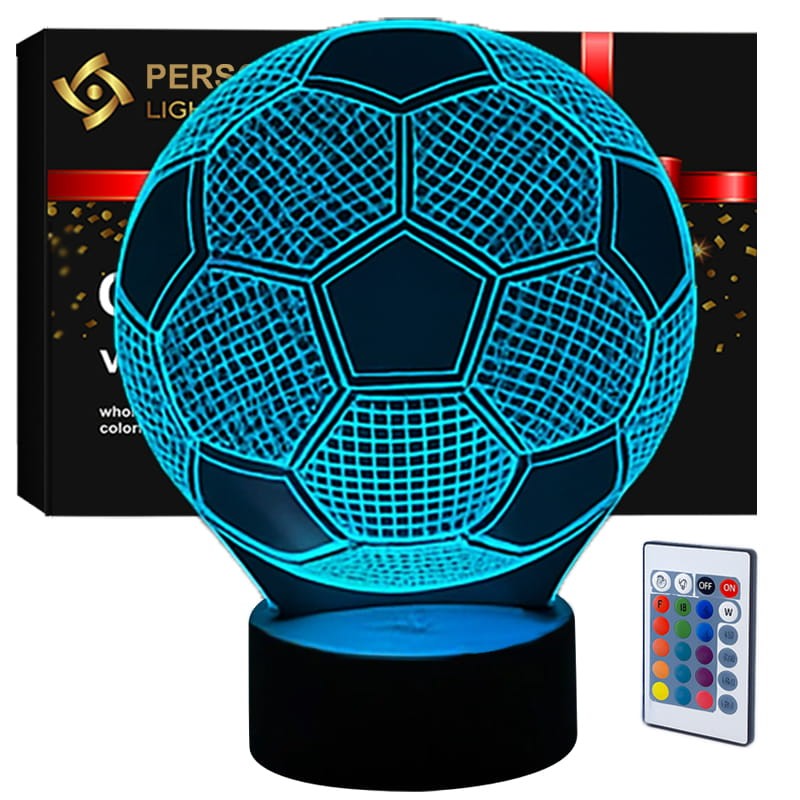 Lampka 3D nocna led usb pilot Piłka nożna prezent